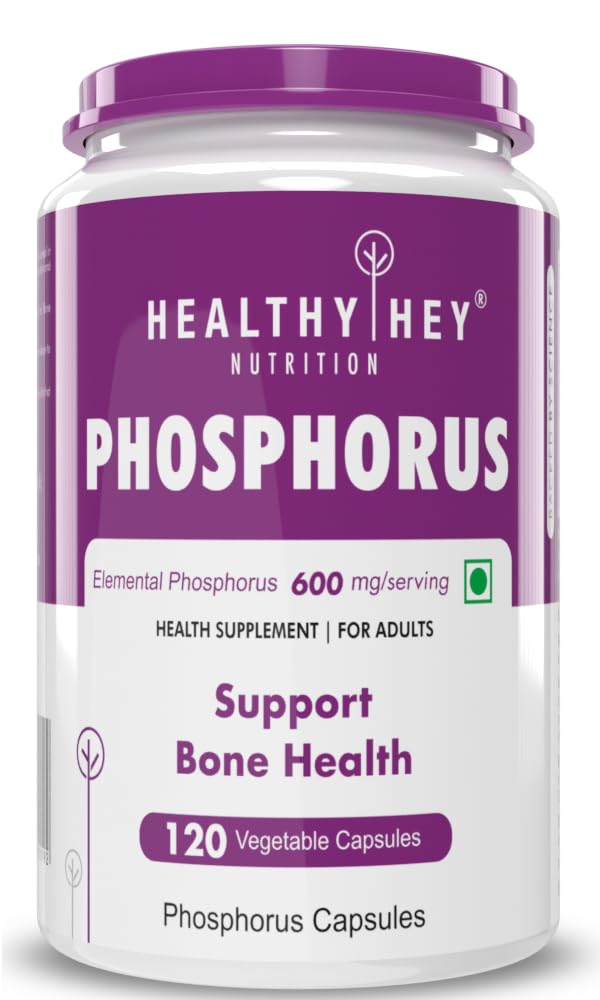 HealthyHey phosphorus capsules bottle for bone health support