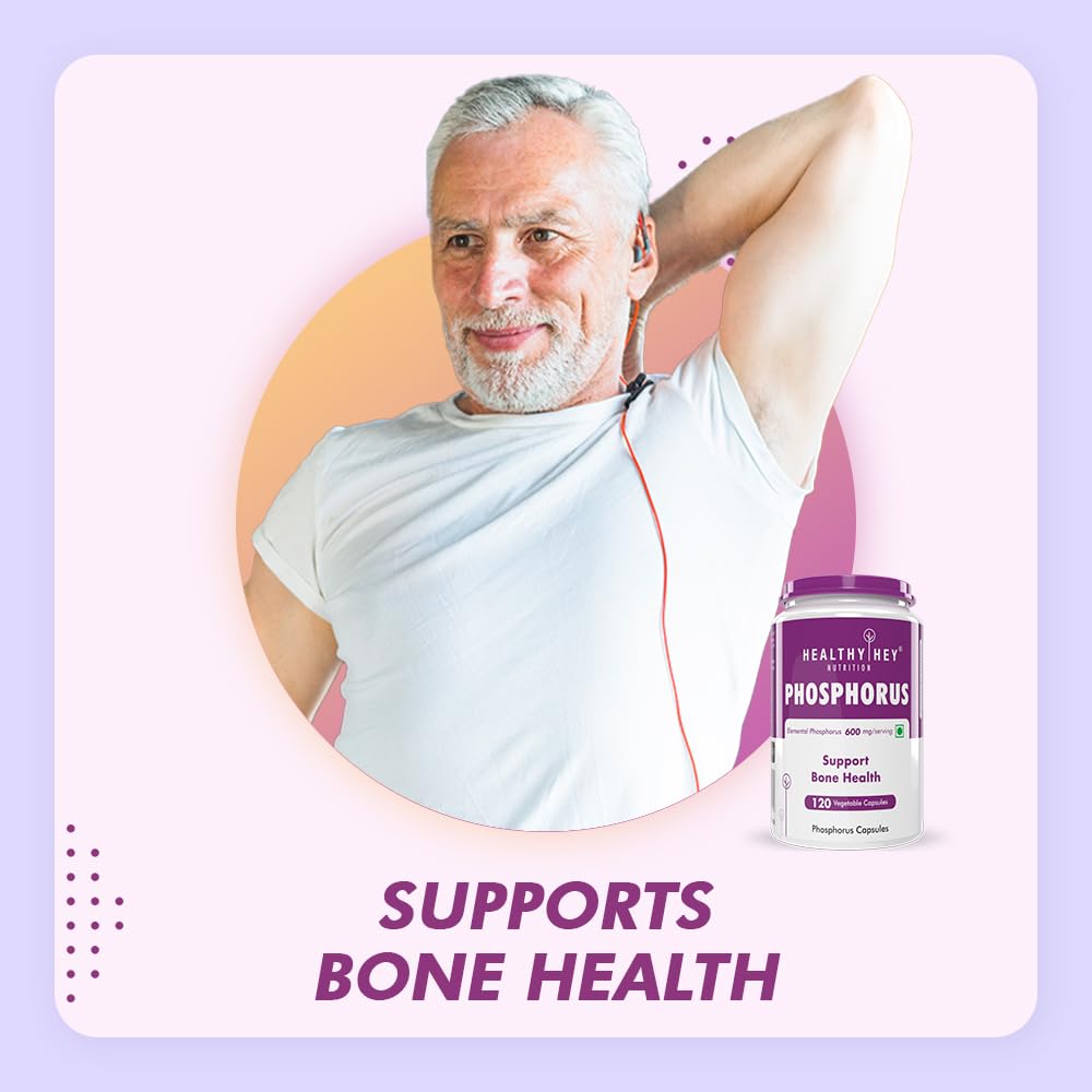 HealthyHey Nutrition Phosphorus - Support Bone Health -120 Veg. Capsules – view 4