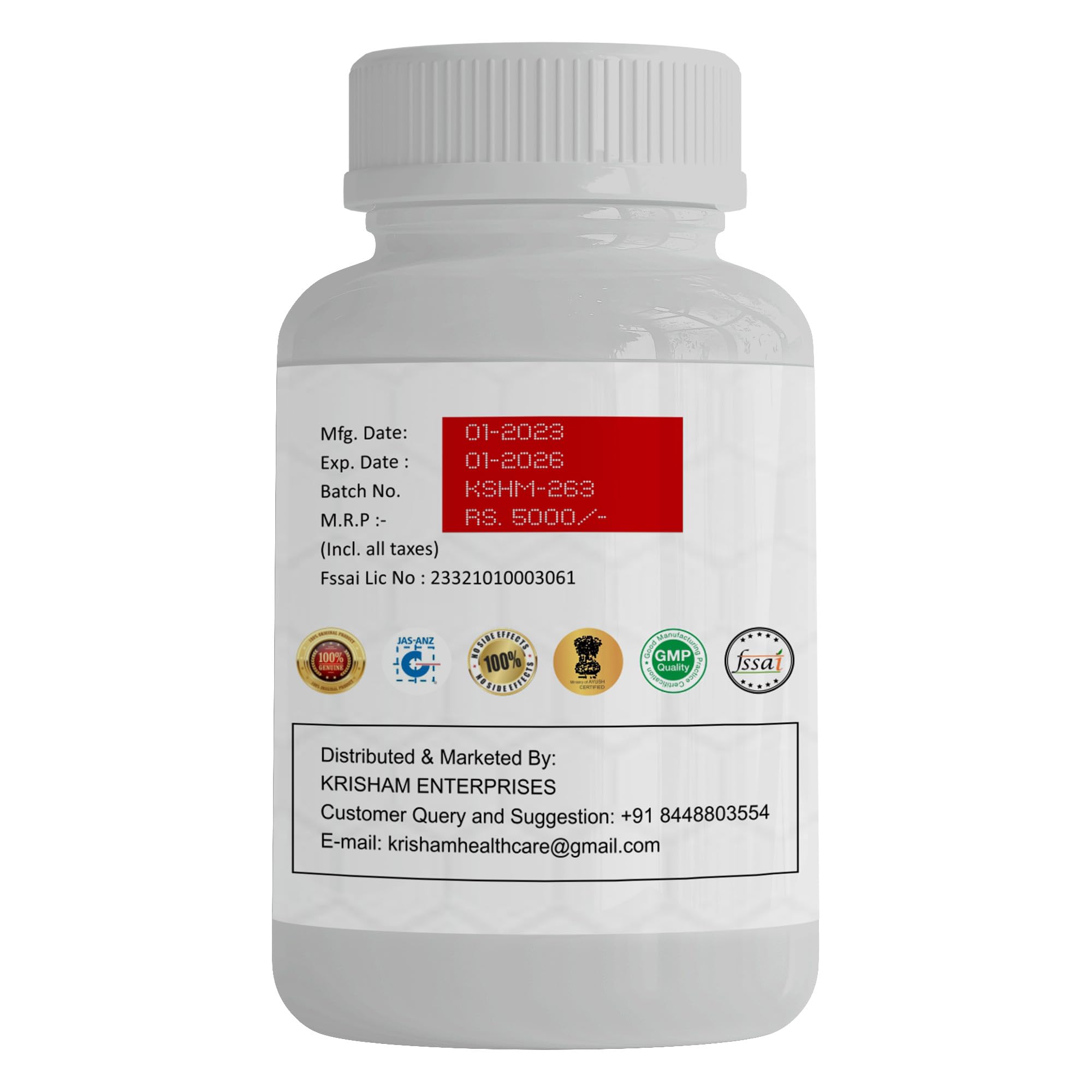 Herbstar Kamraj Capsules For Daily Vitamins And Immune System – view 2
