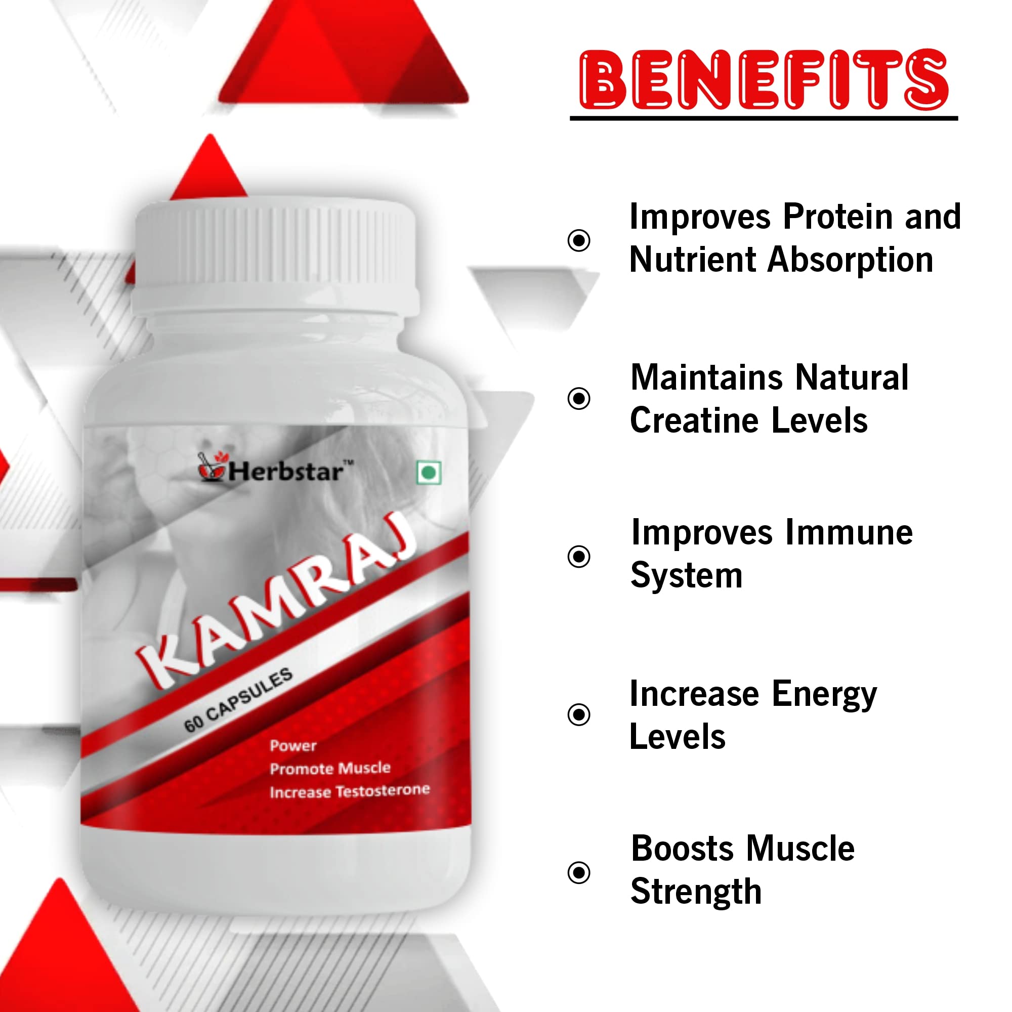 Herbstar Kamraj Capsules For Daily Vitamins And Immune System – view 4