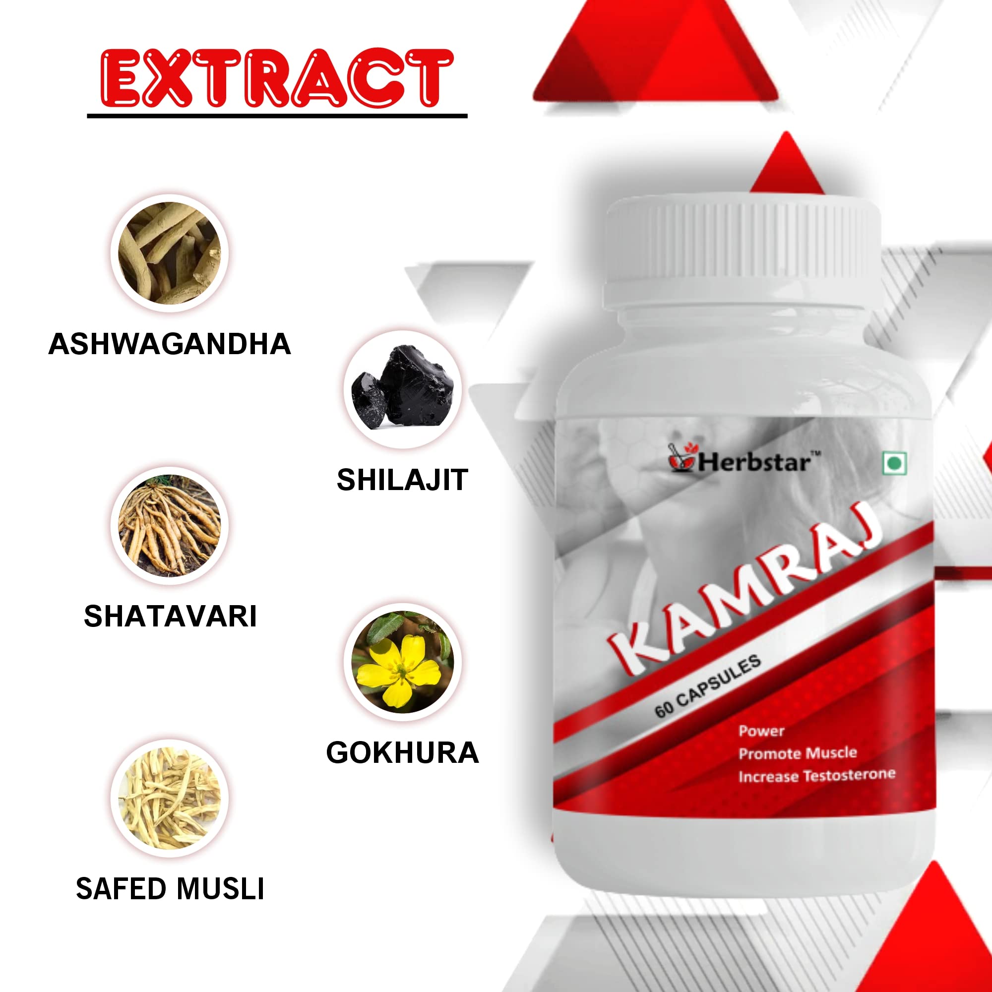Herbstar Kamraj Capsules For Daily Vitamins And Immune System – view 6