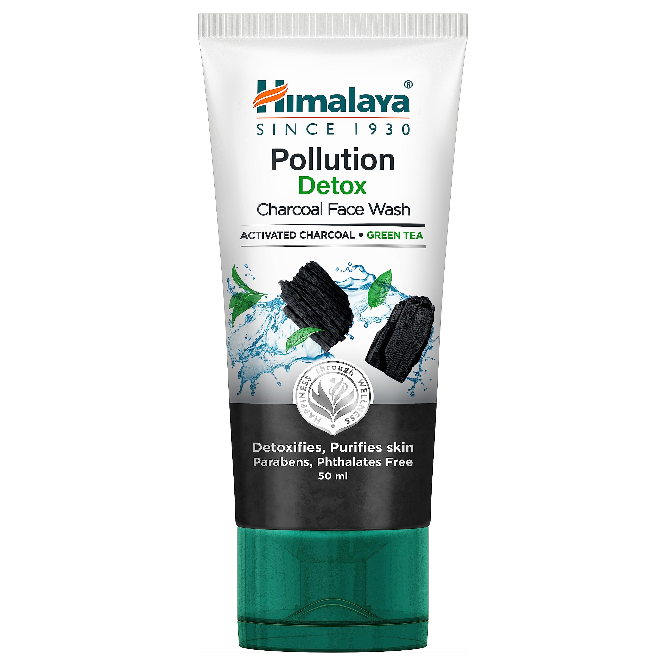 Himalaya charcoal face wash 50 ml front tube view