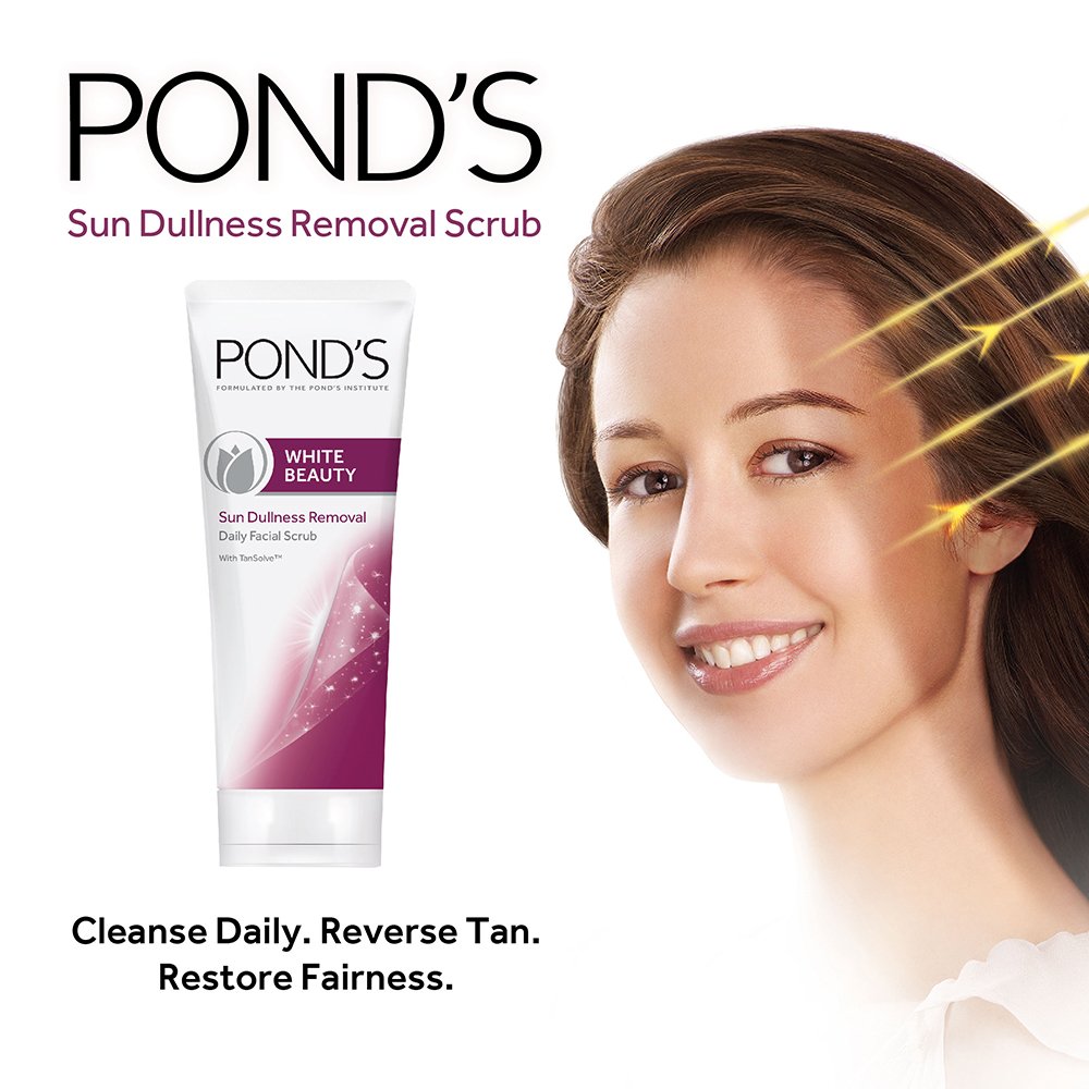 POND'S Bright Beauty Face Scrub, Deep Clean But Mild On Skin, Exfoliate, Remove Blackheads & Sun Tan, Gel Scrub, Bright Glowing Skin, 50 g – view 3