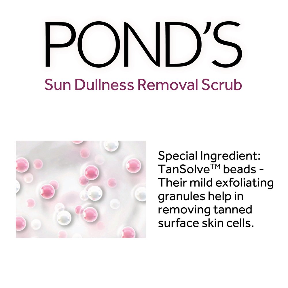 POND'S Bright Beauty Face Scrub, Deep Clean But Mild On Skin, Exfoliate, Remove Blackheads & Sun Tan, Gel Scrub, Bright Glowing Skin, 50 g – view 5