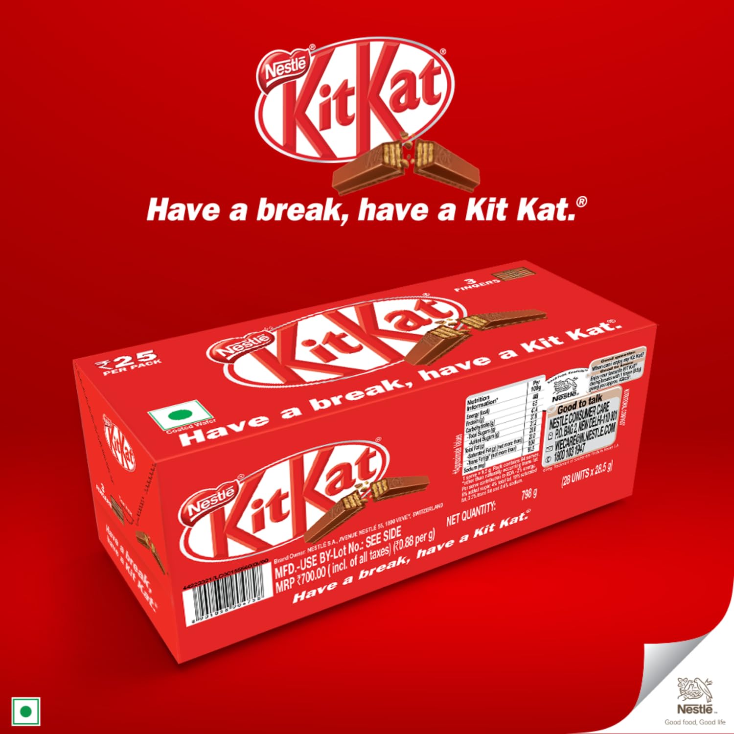 NESTLE KITKAT, 3 Finger Wafer Bar – view 3