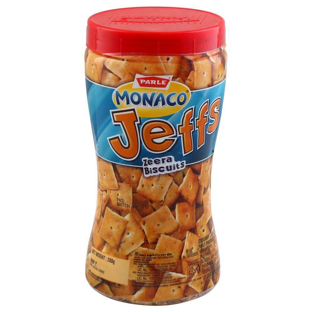 Parle Monaco Jeffs Zeera Biscuits 200 G – view 2