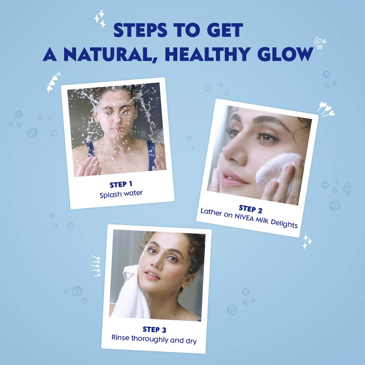 NIVEA Milk Delights Face Wash Caring Rosewater For Sensitive Skin 100ml, 100 ml – view 5