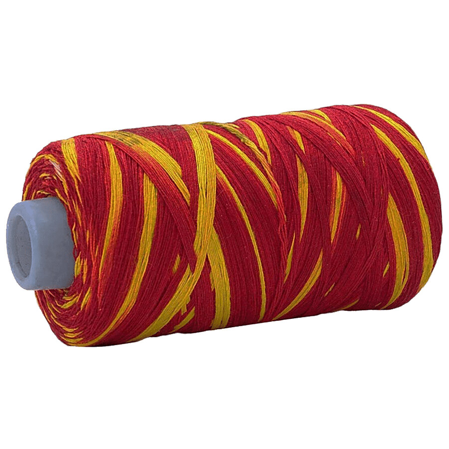 Cotton mauli dhaga in red yellow for raksha sutra use