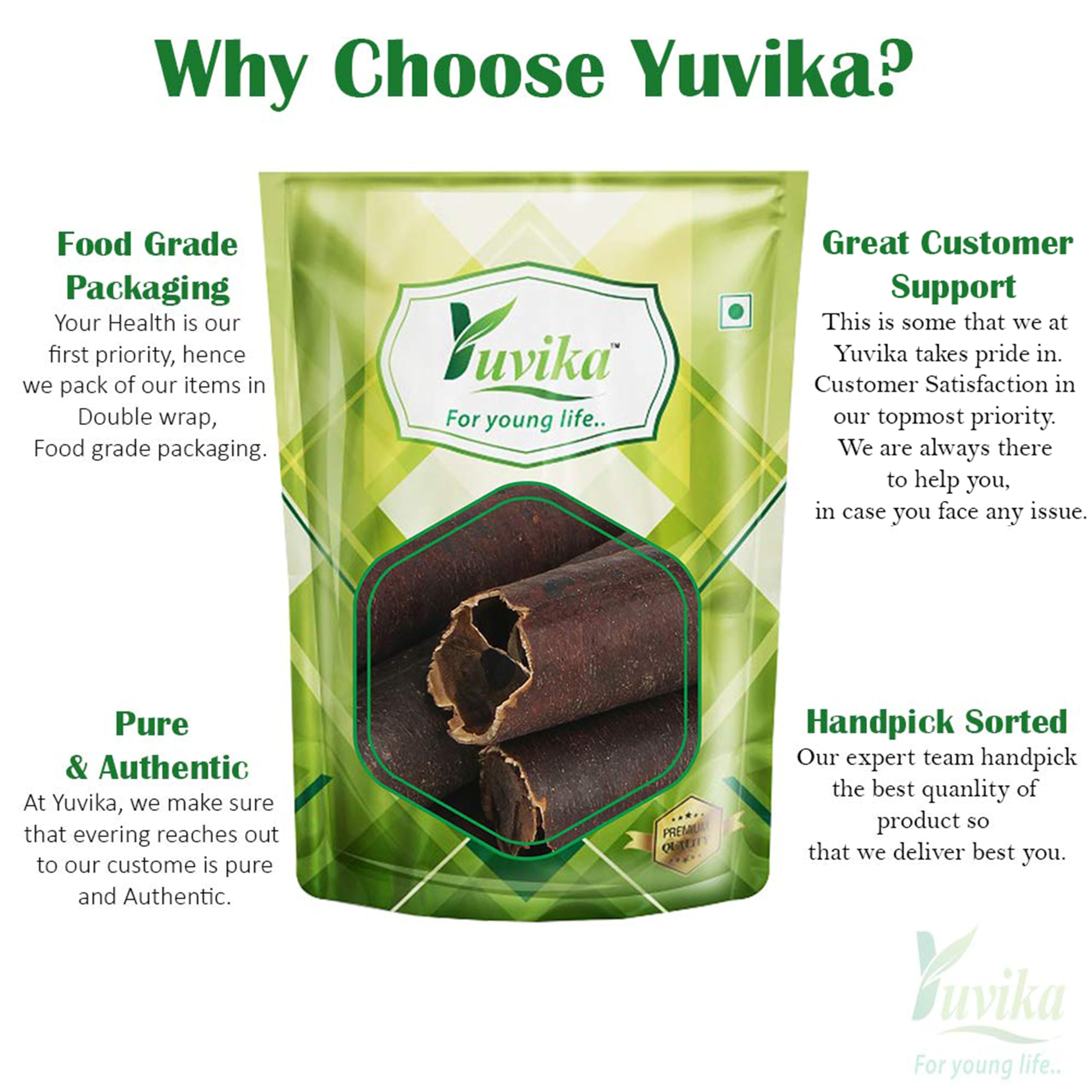 YUVIKA Amaltas Phali - fali Amaltas - Cassia Fistula (200 Grams) – view 3