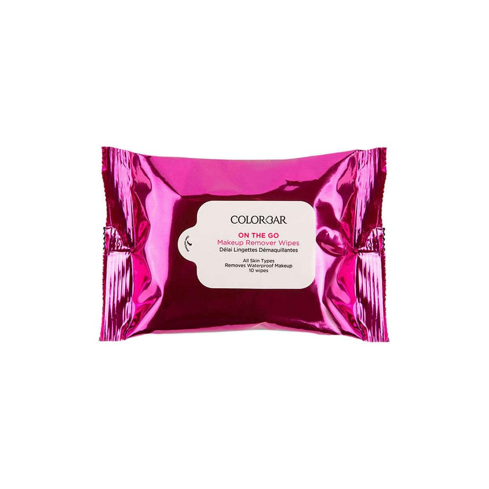 Colorbar On The Go cleansing wipes 10-count pouch front view