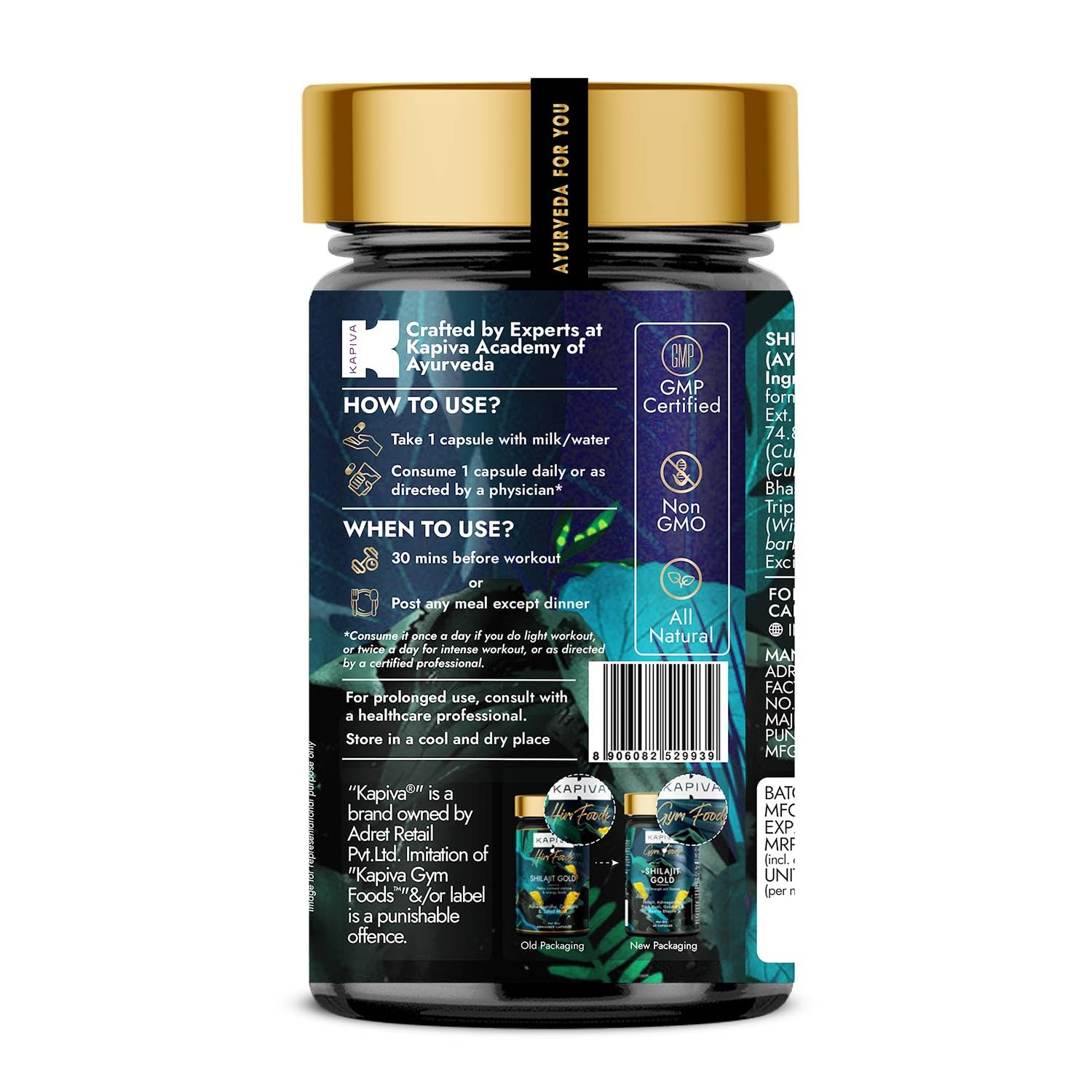 Kapiva Shilajit/Shilajeet Gold 60 Capsules – view 8
