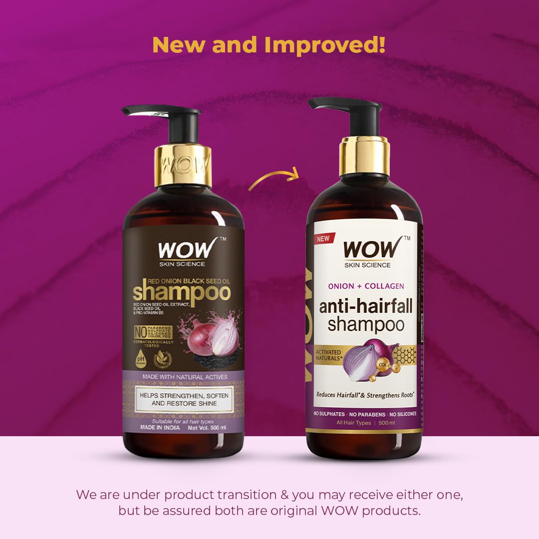 WOW Skin Science Onion & Collagen Anti-Hairfall Shampoo – view 2