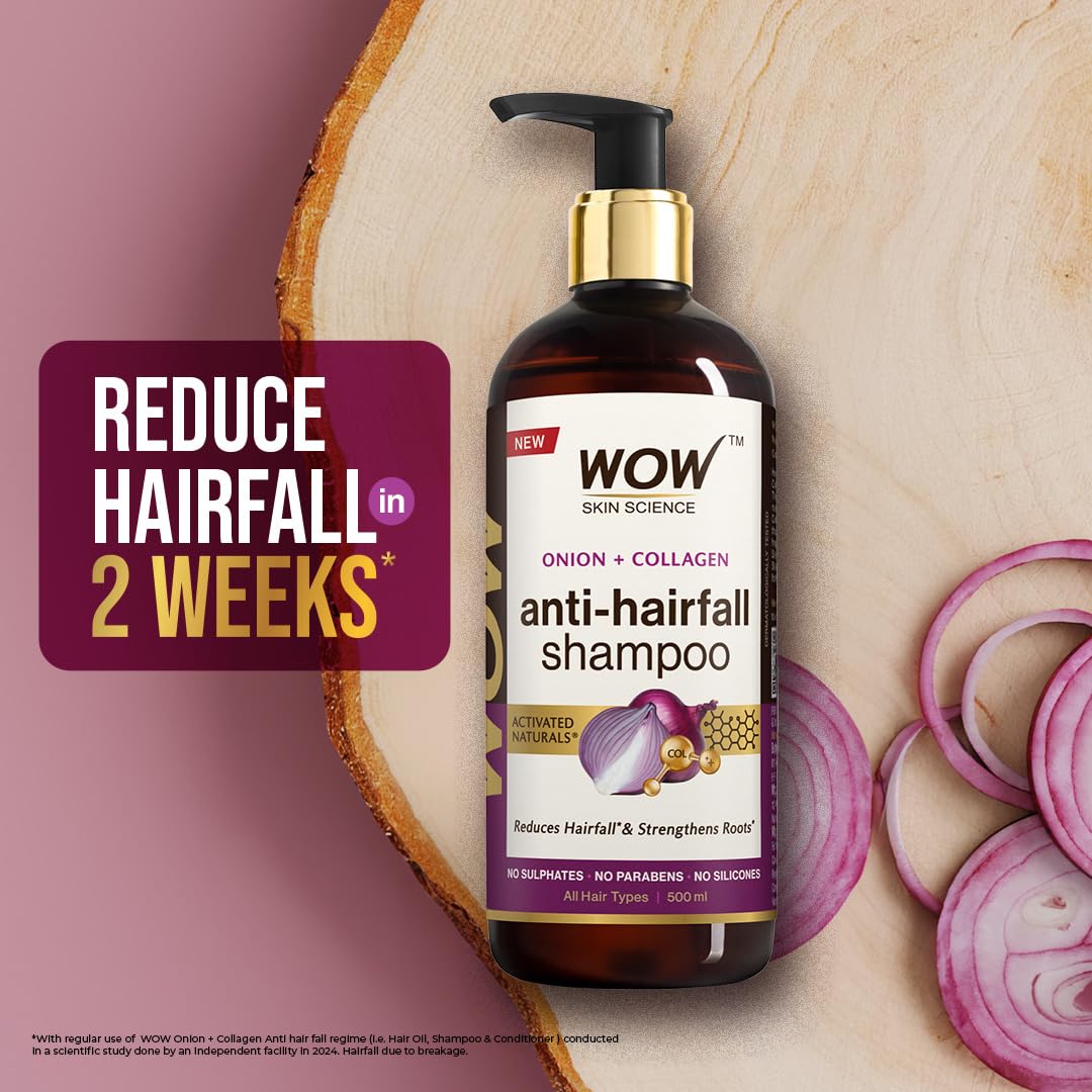 WOW Skin Science Onion & Collagen Anti-Hairfall Shampoo – view 7
