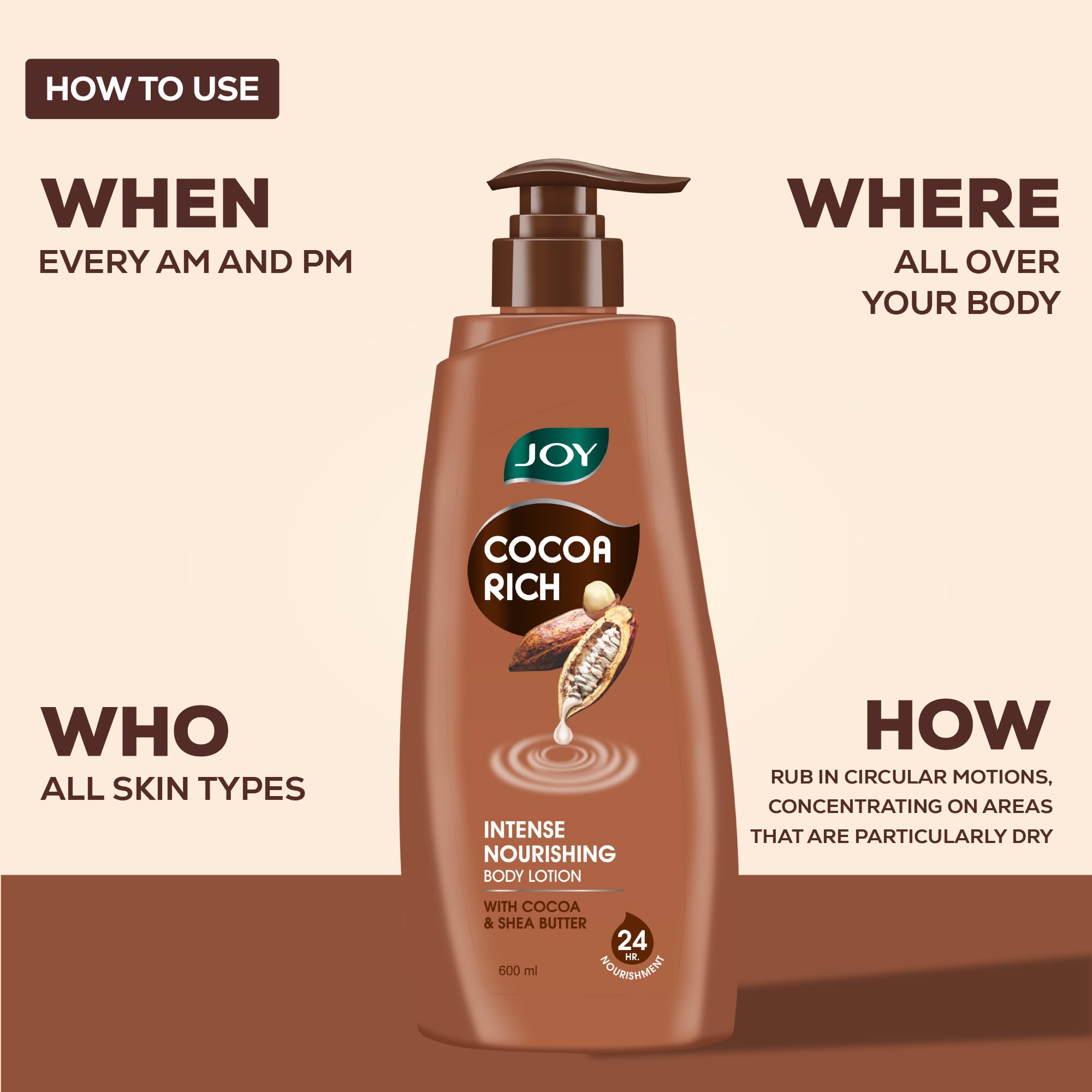 Joy Cocoa Rich Intense Nourishing Summer Body Lotion (400ml) – view 6