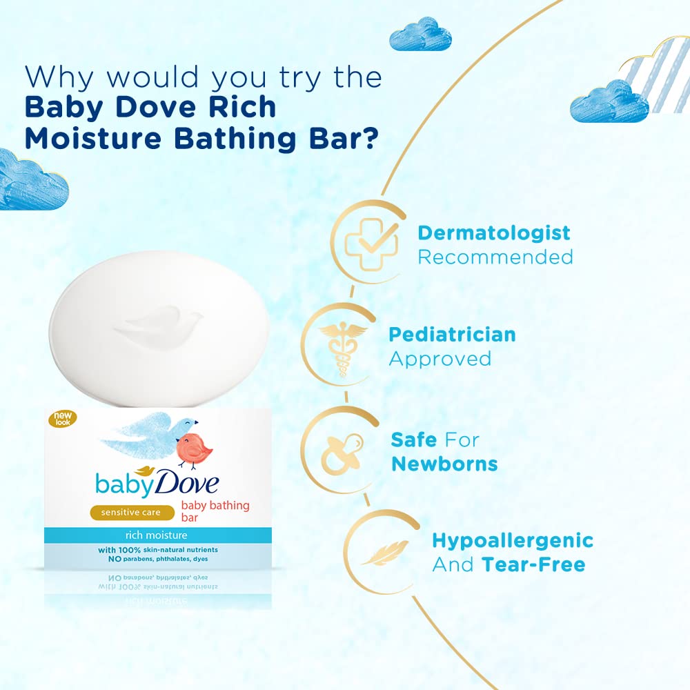 Baby Dove Rich Moisture Bathing Bar, 75g – view 4