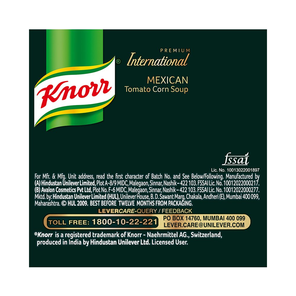 Knorr Mexican Tomato Corn International Soup, 50g / 52g (Weight May Vary) – view 8