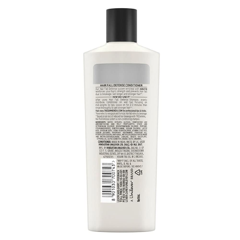 Tresemme Hair Fall Defence, Conditioner, 190ml, for Longer, Stronger Hair, with Keratin Protein, Deep Conditions Damaged Hair, for Men & Women – view 2