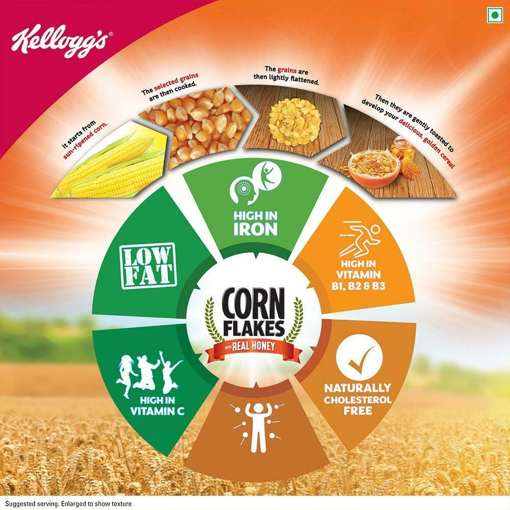 Kellogg's Corn Flakes With Real Honey 300 G – view 3