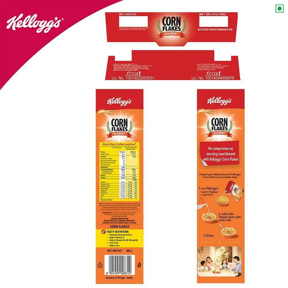 Kellogg's Corn Flakes With Real Honey 300 G – view 6