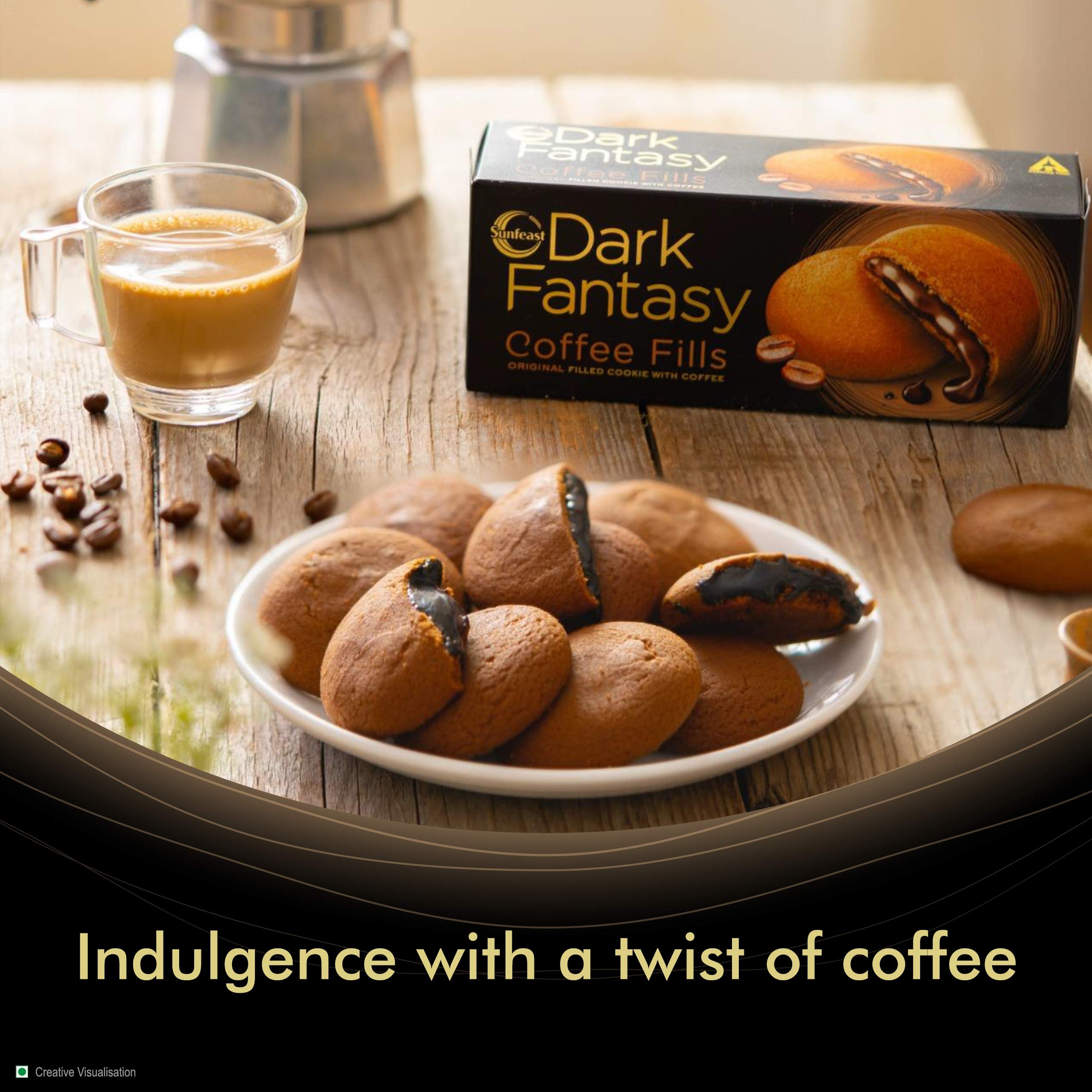 Sunfeast Dark Fantasy Choco Fills, 75g (Buy 3 Get 1 Free), Original Filled Cookies with Choco Crème – view 9