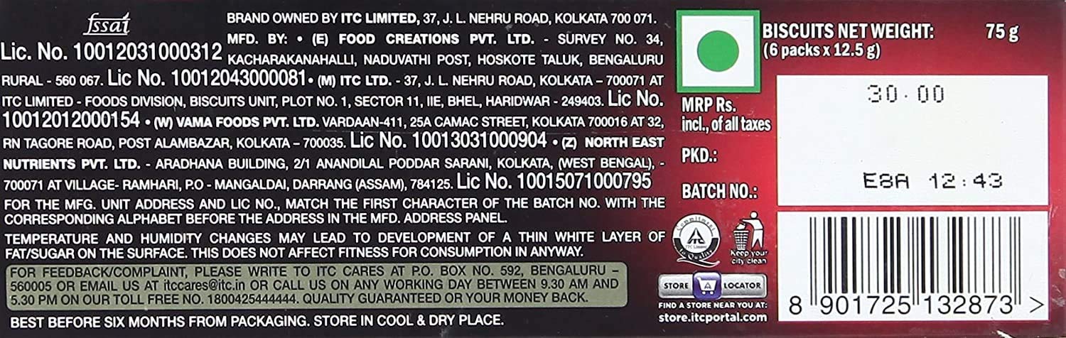 Sunfeast Dark Fantasy Choco Fills Cookie Biscuits, (75g) (Pack Of 10) – view 3