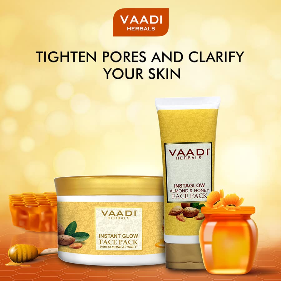 Vaadi Herbals Instaglow Almond and Honey Face Pack, 120g – view 3