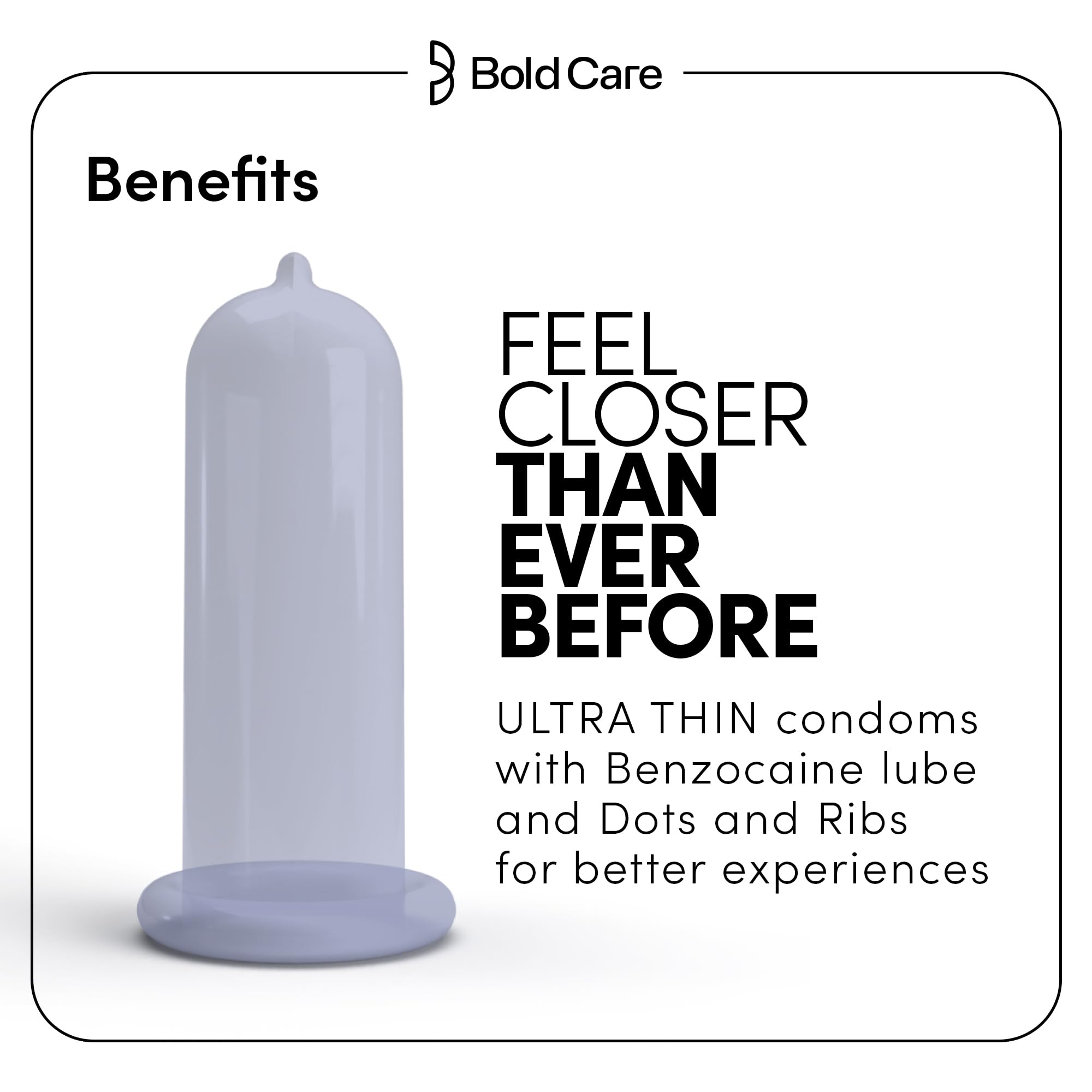 Bold Care Mutual Pleasure Dotted (576 Dots), Ribbed & D-LAY Condoms (Pack of 10) – view 3