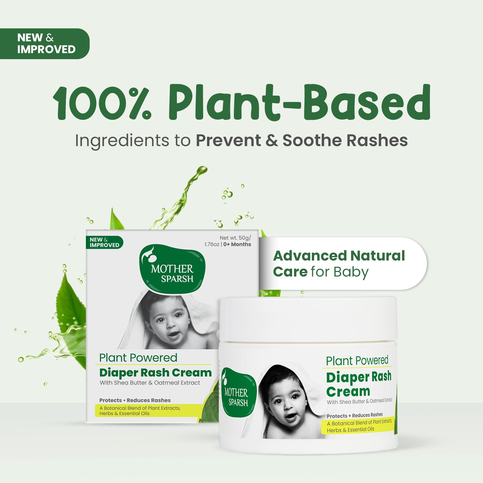 Mother Sparsh Plant Powered Natural Diaper Rash Cream for Babies (50g) – view 3