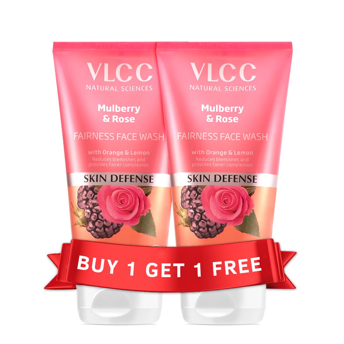 VLCC face wash pack of 2 with mulberry and rose extracts