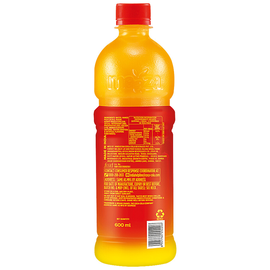 Maaza Mango Drink - Original Flavour, Refreshing 600 ml – view 3