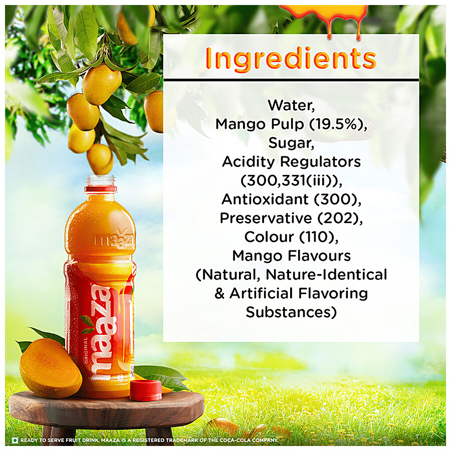 Maaza Mango Drink - Original Flavour, Refreshing 600 ml – view 5