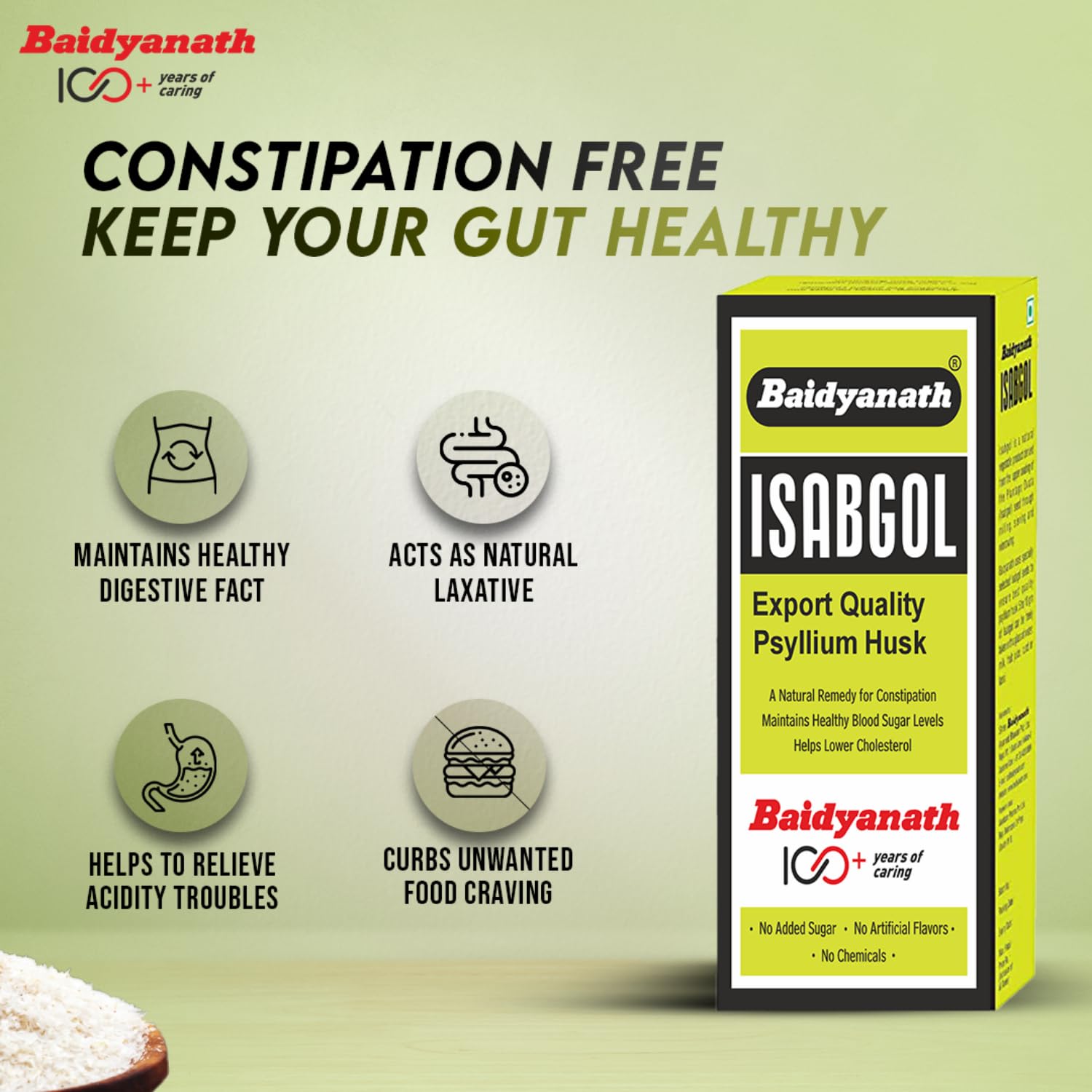 Baidyanath Isabgol - Psyllium Husk Powder – view 3