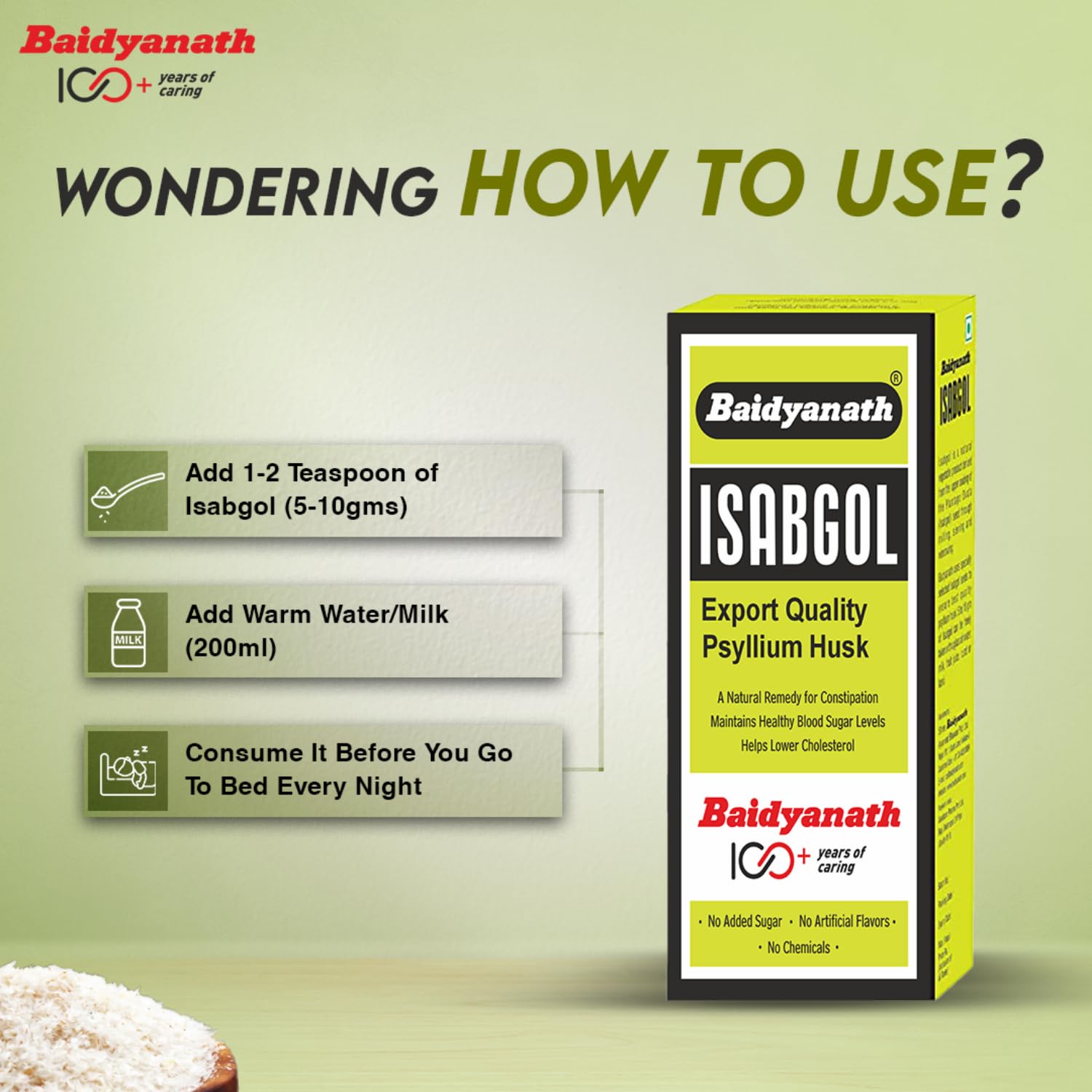 Baidyanath Isabgol - Psyllium Husk Powder – view 4