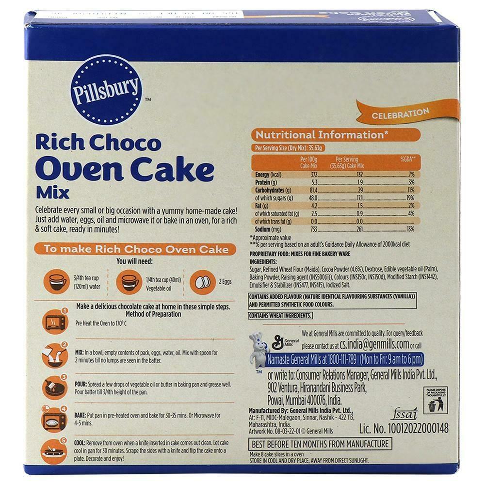 Pillsbury Rich Choco Oven Cake Mix 285 G – view 2