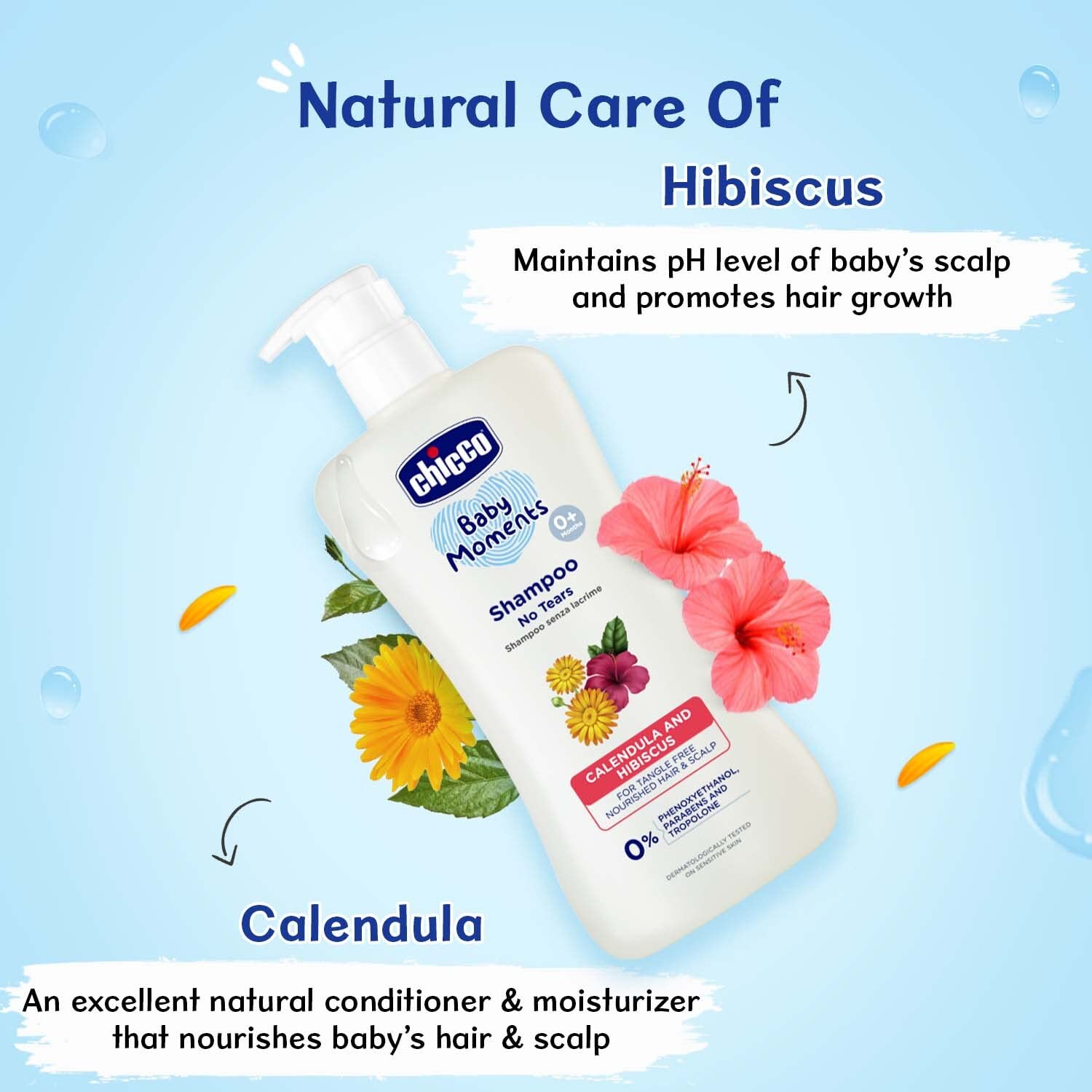 Chicco Baby Moments Shampoo for Tear-Free Bath times, Natural Ingredients, Suitable for baby – view 5