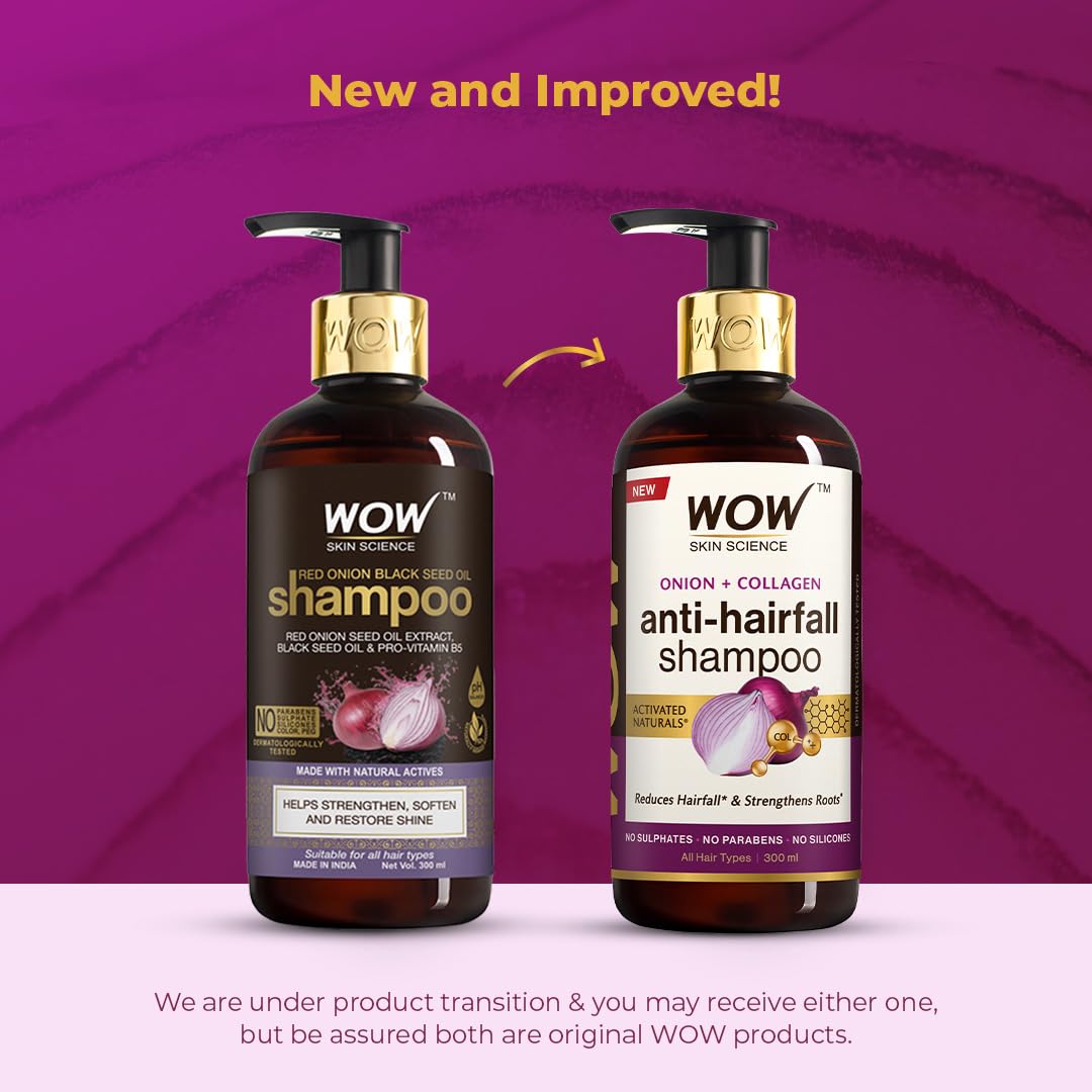 WOW Skin Science Onion & Collagen Anti-Hairfall Shampoo – view 2