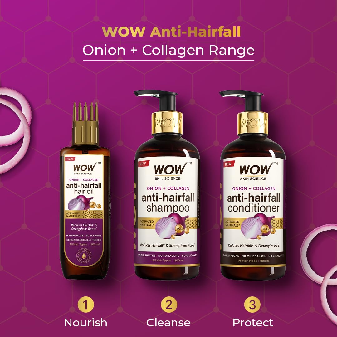 WOW Skin Science Onion & Collagen Anti-Hairfall Shampoo – view 7
