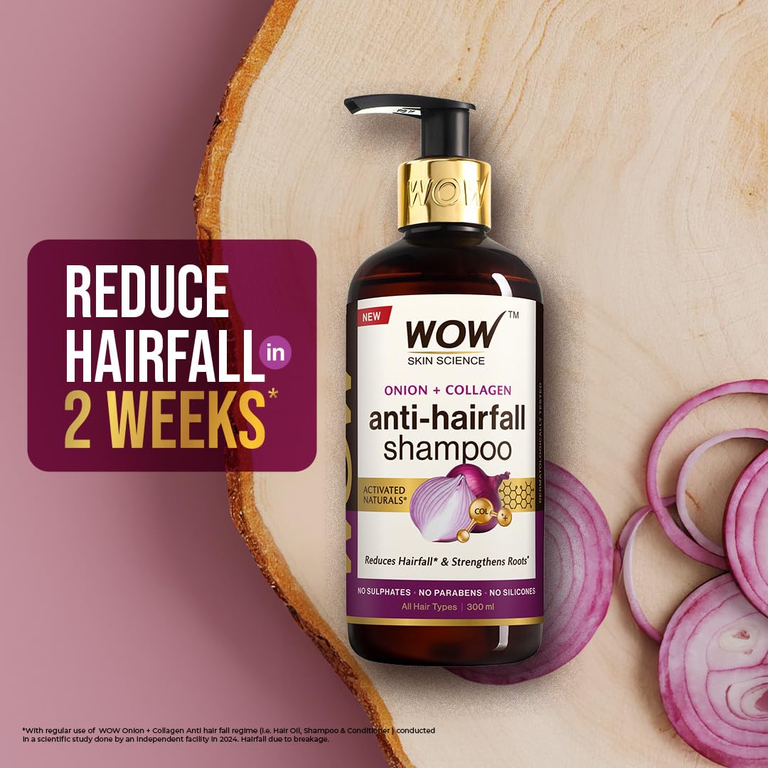 WOW Skin Science Onion & Collagen Anti-Hairfall Shampoo – view 8