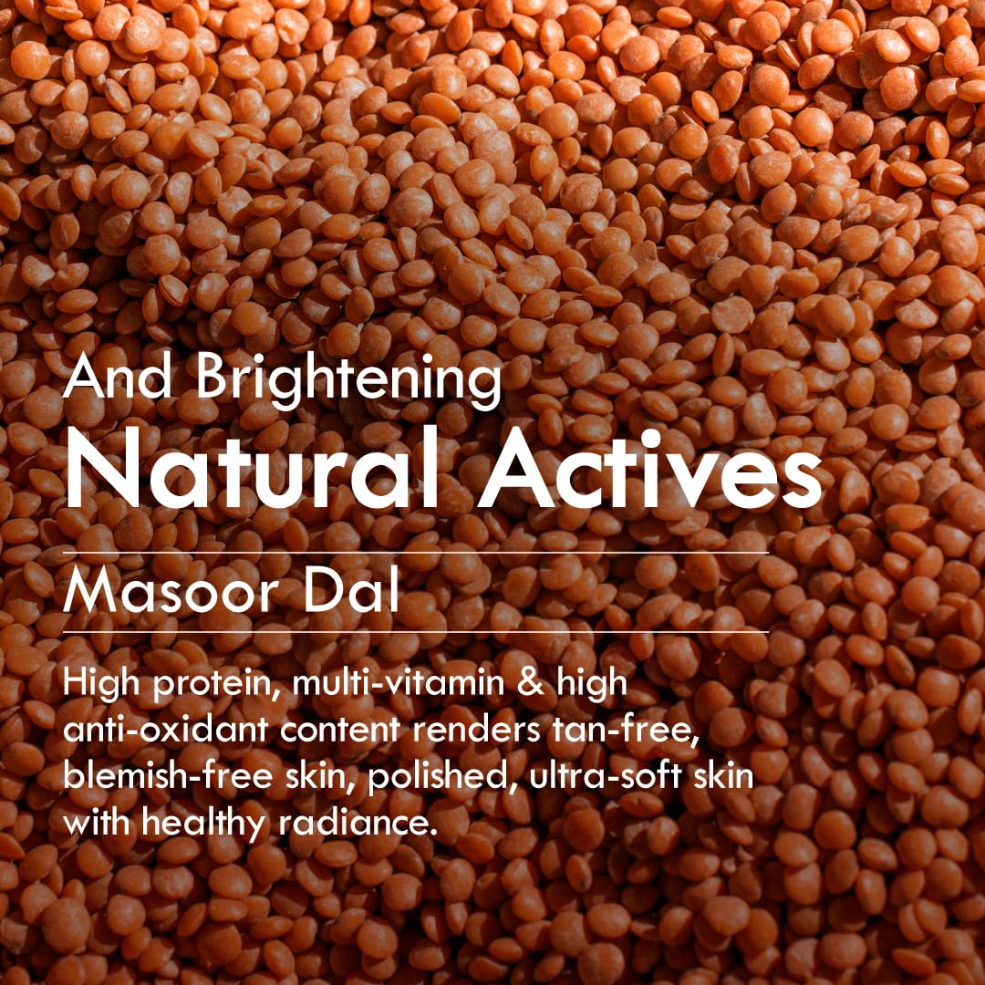Nat Habit Masoor Dal Face Wash, Fresh Daily Tikta For Men & Women, Skin Brightening, With Masoor & Moth Dal, Suitable For All Skin Types, Chemical & Sulphate Free (Pack of 2 X 100g) – view 2