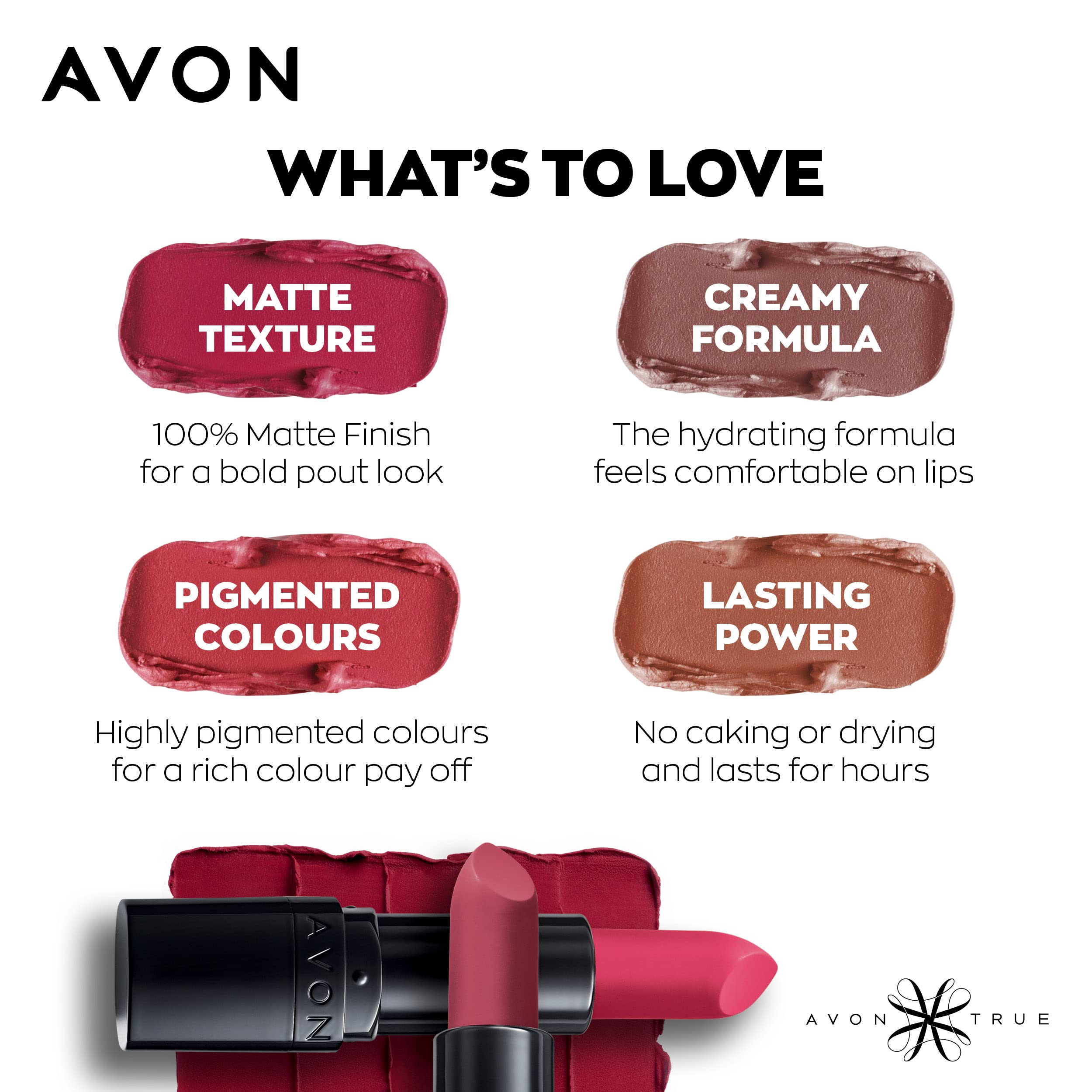 Avon True Color Perfectly Matte Lipstick - Berry Blast, 4 G – view 6