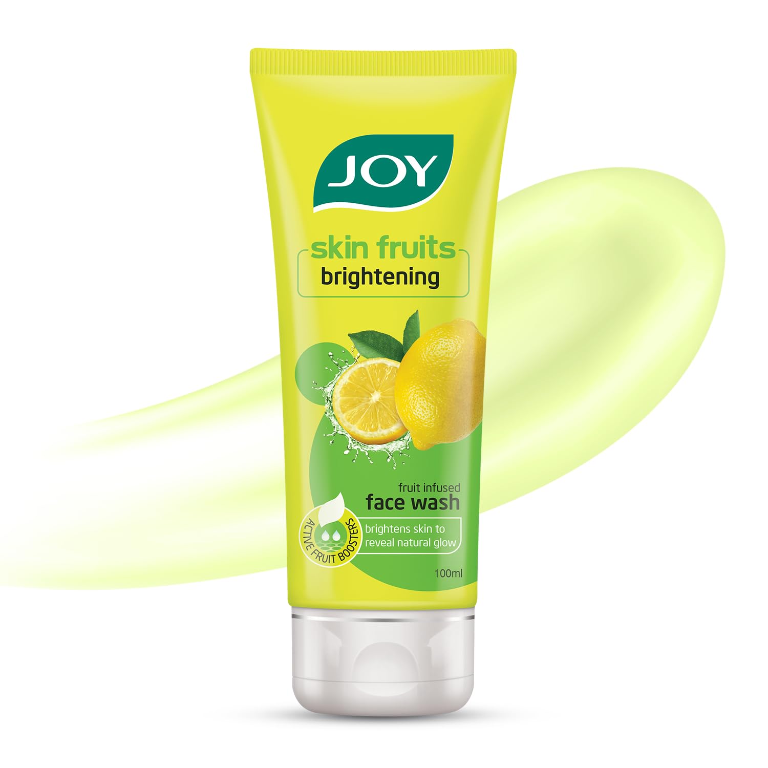 Joy lemon brightening face wash tube with Vitamin C