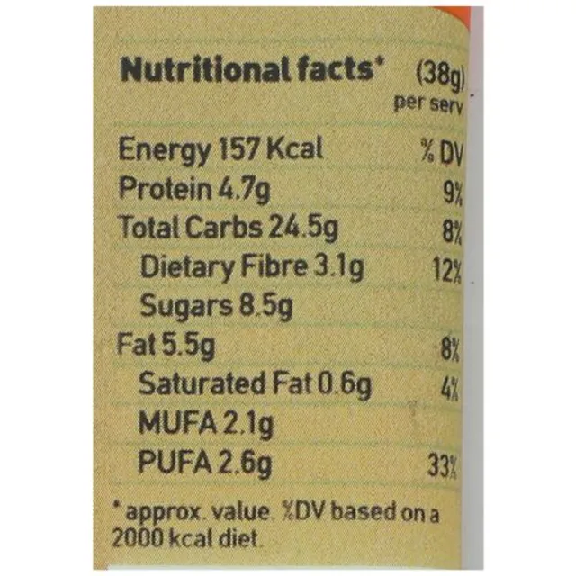 Yoga Bar Multigrain Energy Bar - Orange Cashew, Healthy Snack, High In Protein & Fibre, 38 g – view 4