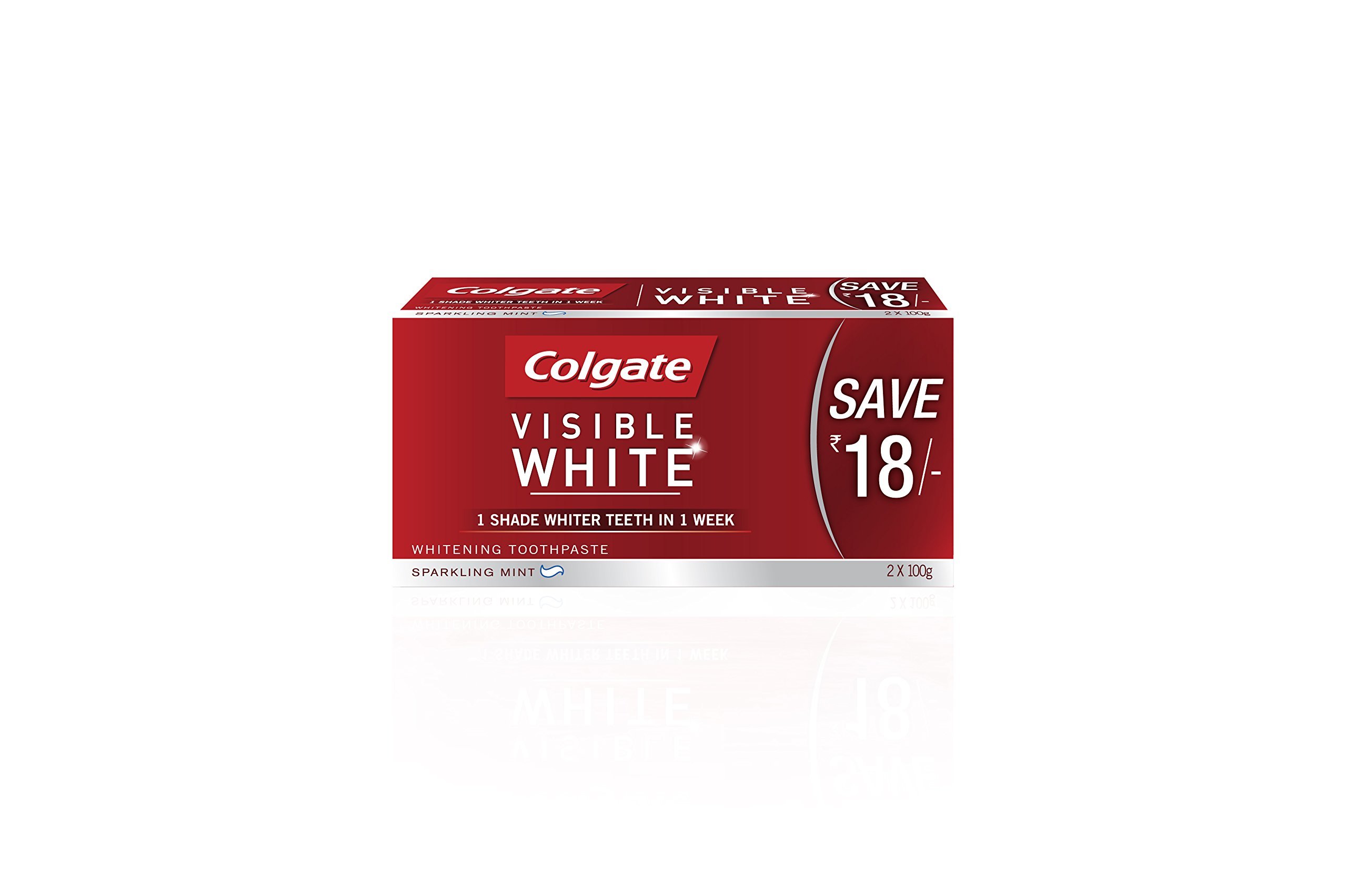 Colgate Toothpaste - Visible White, 2x100g Tube – view 2