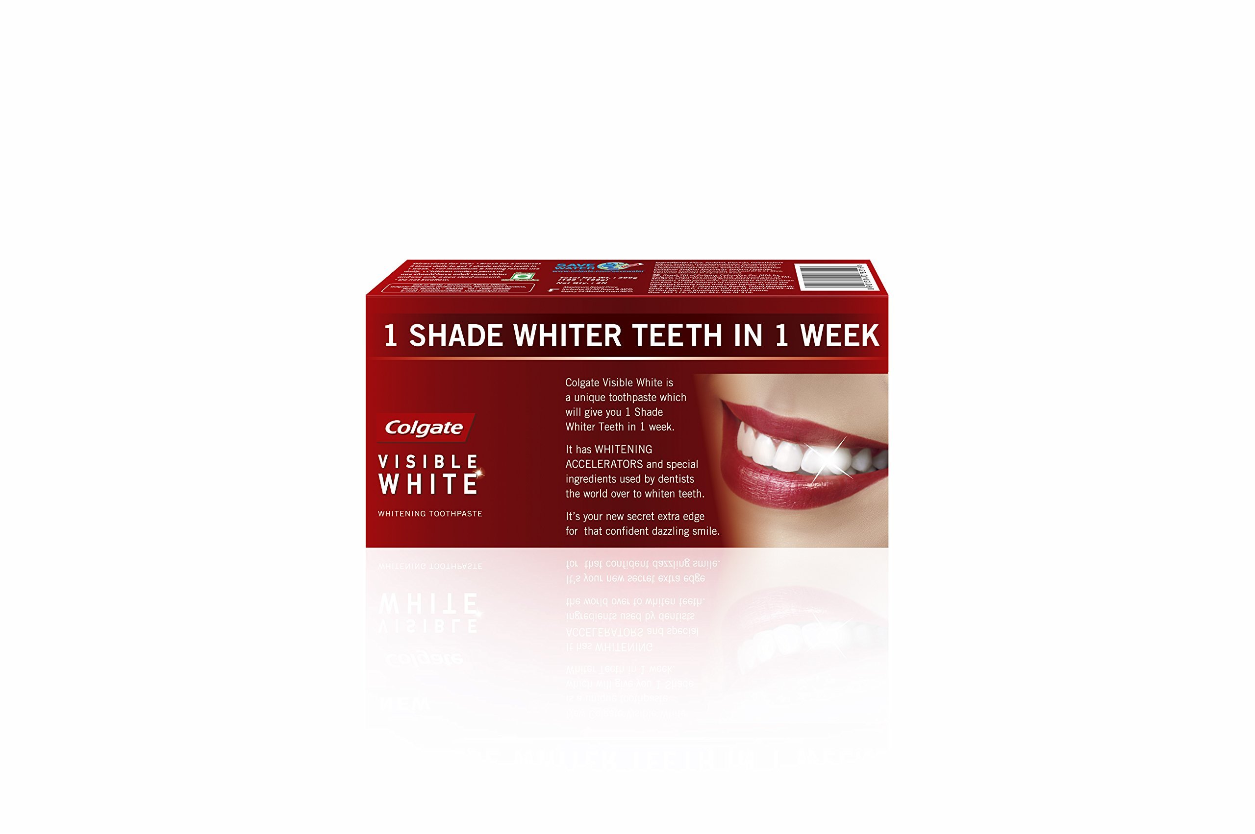 Colgate Toothpaste - Visible White, 2x100g Tube – view 3