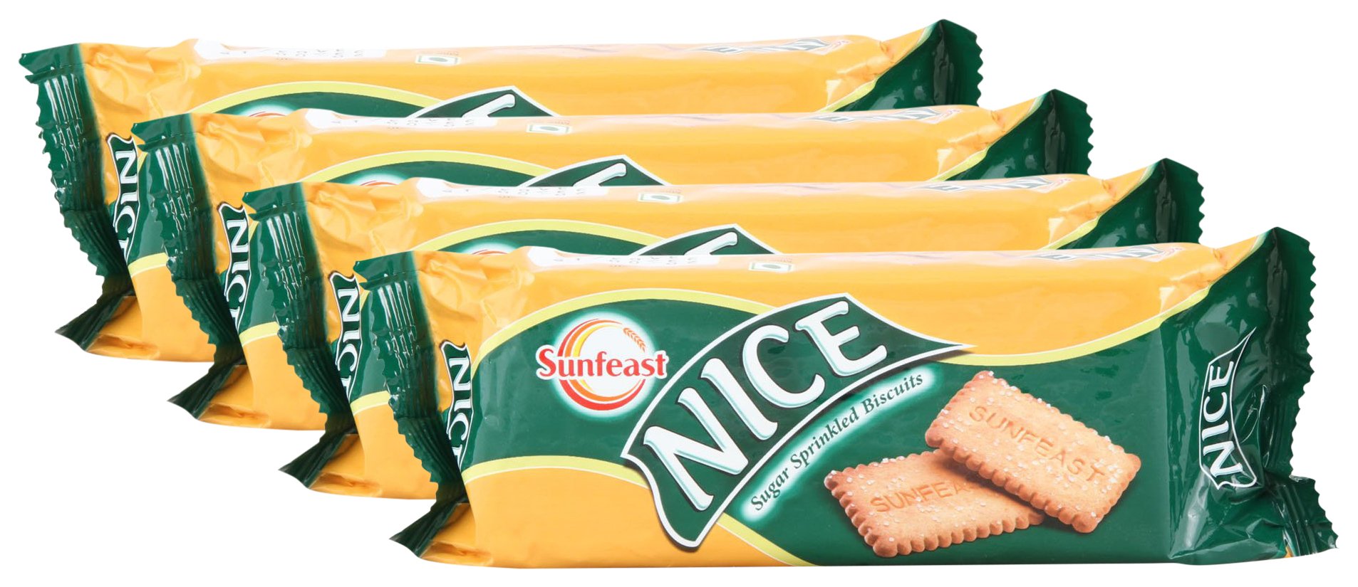Sunfeast Nice biscuits pack of four pouch packs