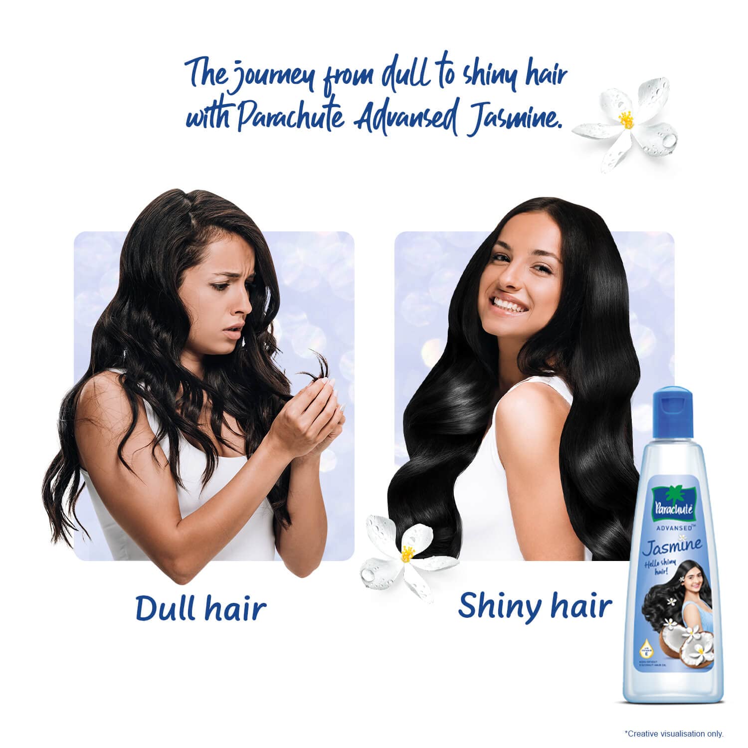 Parachute Advansed Jasmine Coconut Hair Oil With Vitamin-E For Healthy Shiny Hair, Non-sticky, 500ml – view 4