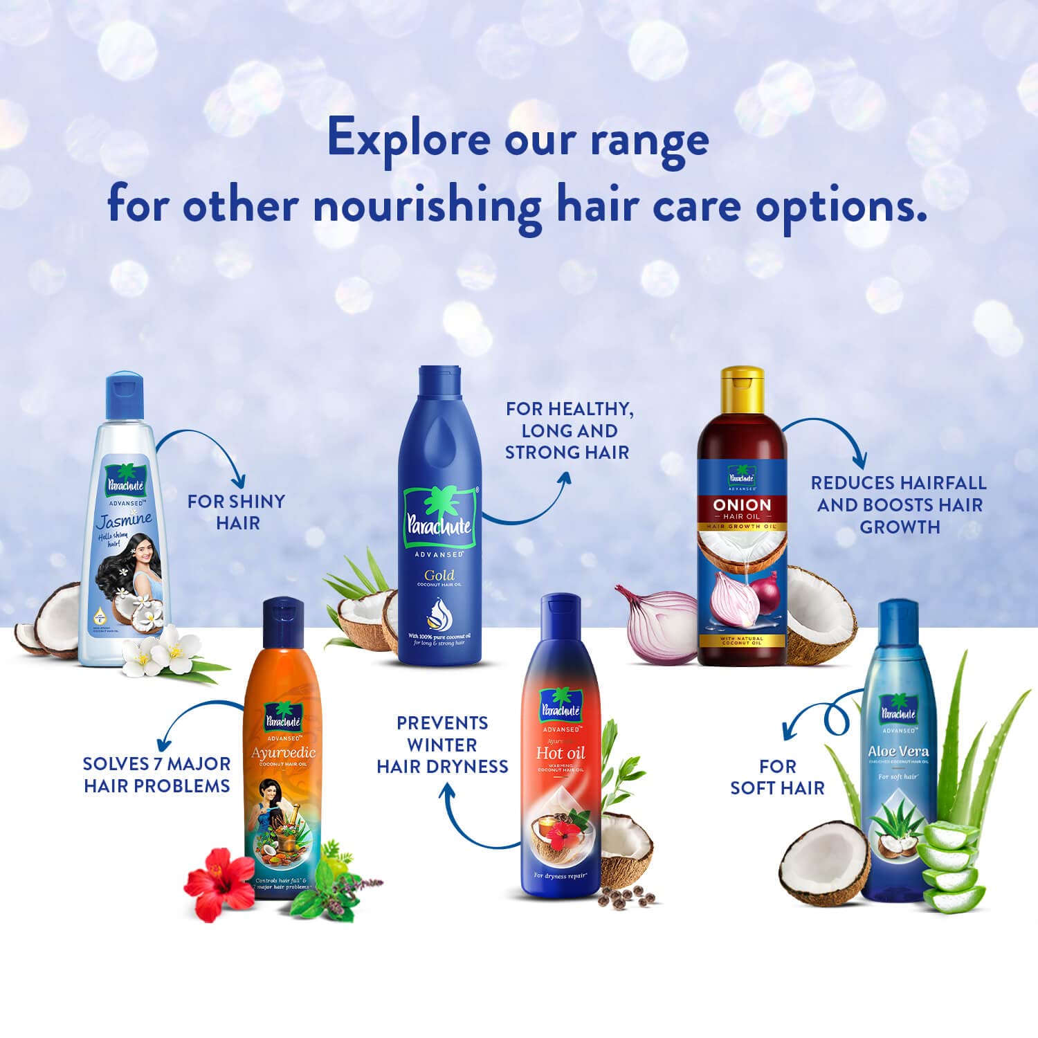 Parachute Advansed Jasmine Coconut Hair Oil With Vitamin-E For Healthy Shiny Hair, Non-sticky, 500ml – view 6