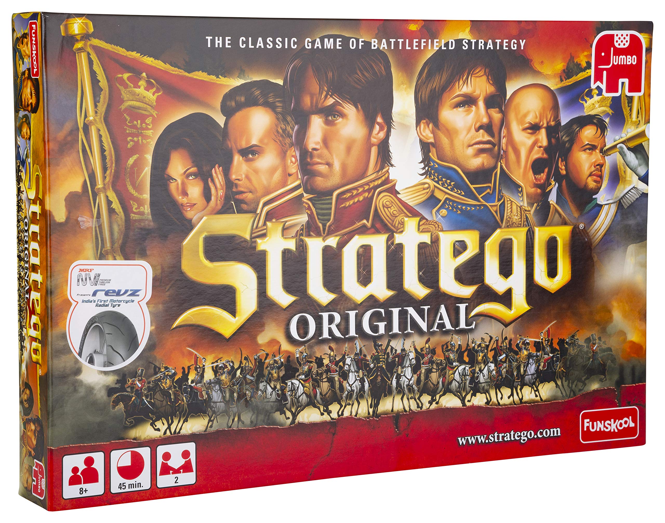 Funskool Games - Stratego, Strategy board game, The classic game of battlefeild strategy, Kids, adult & family, 2 players, 8 & above
