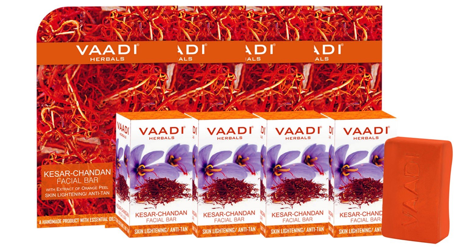 Vaadi Herbals sandalwood facial bars 25 g x 4 pack