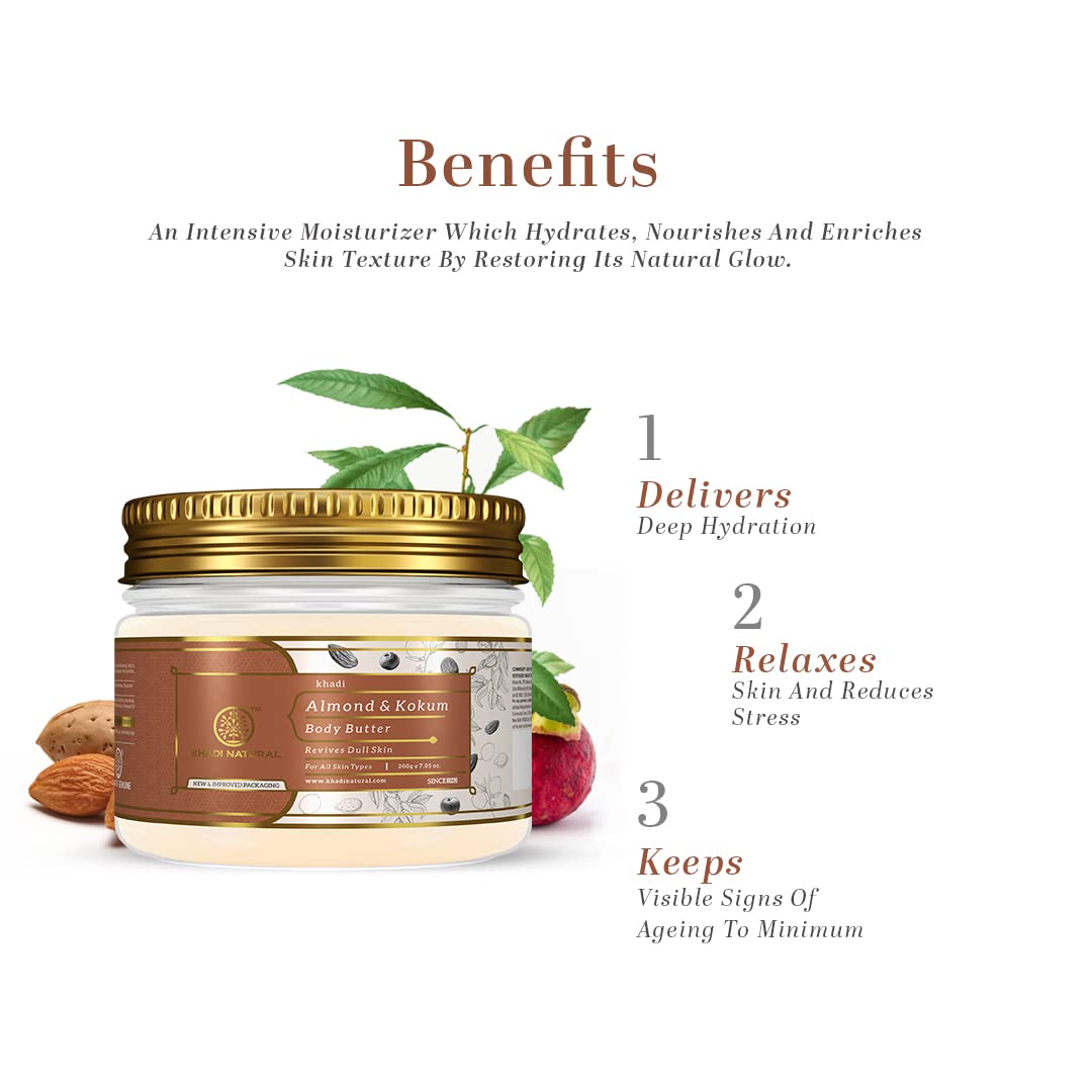 Khadi Natural Khadi Natural Almond & Kokum Body Butter 200Gm – view 2